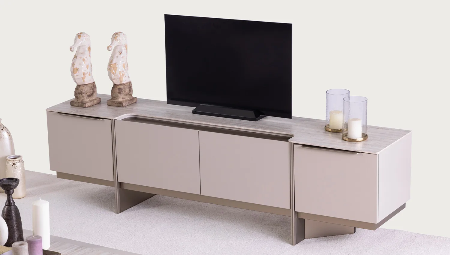 أدوريا الفاخرة – طاولة تلفزيون مودرن 5 أدوريا الفاخرة – طاولة تلفزيون مودرن - الصورة 5