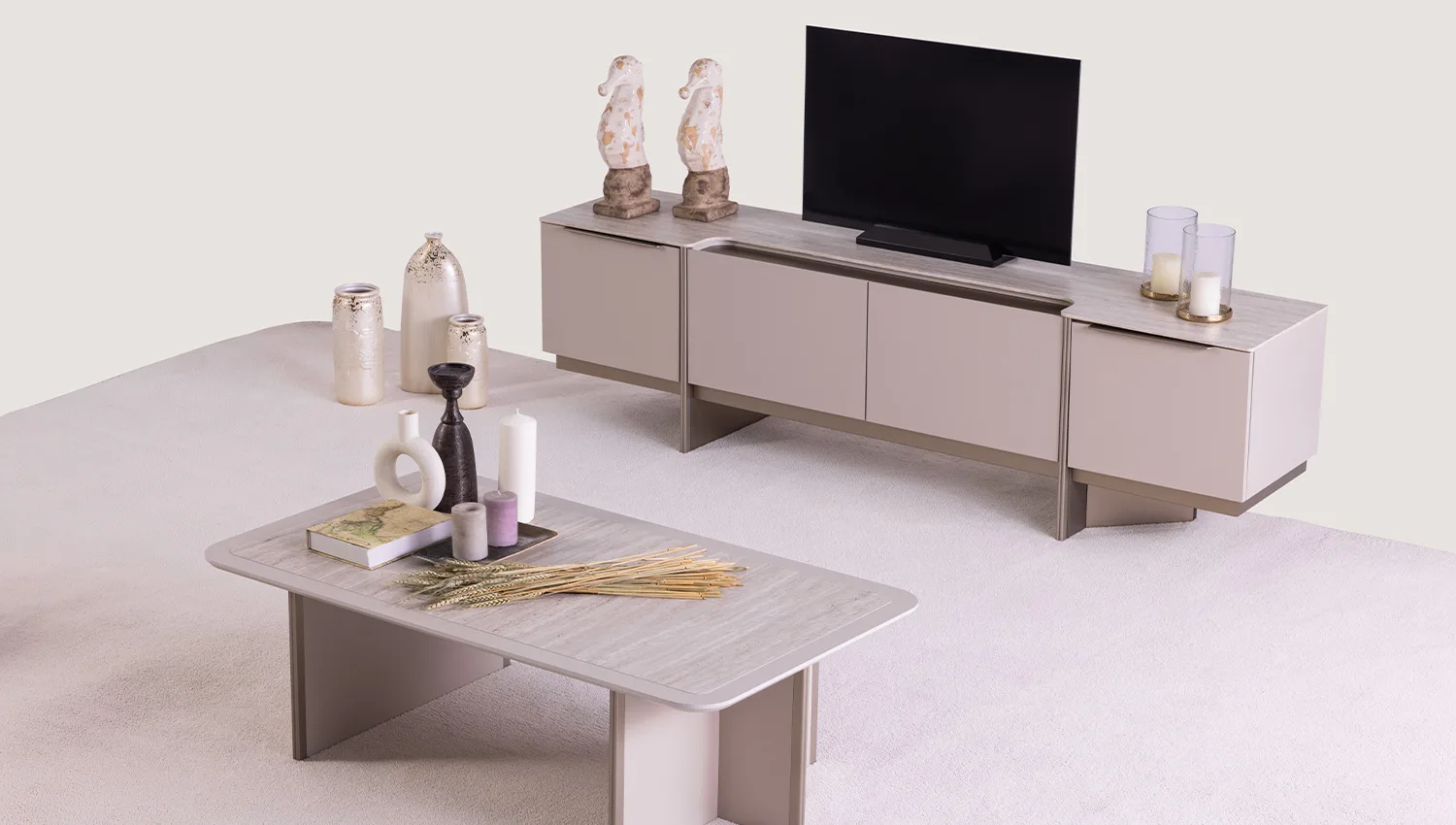 أدوريا الفاخرة – طاولة تلفزيون مودرن 2 أدوريا الفاخرة – طاولة تلفزيون مودرن - الصورة 2